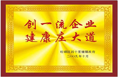 創(chuàng)一流企業(yè)　建康莊大道　